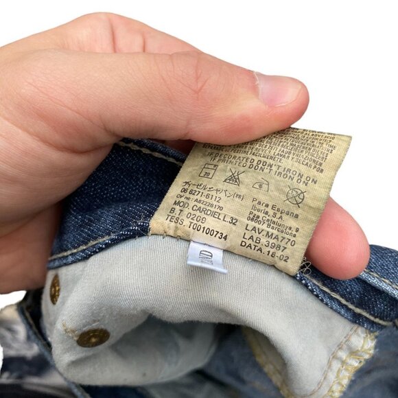 Vintage 2002 Diesel Jeans Size 32 Cardiel Blue - Picture 2 of 9